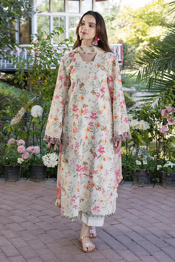 Crimson Unstitched 3PC Printed Lawn Suit with Chiffon Dupatta