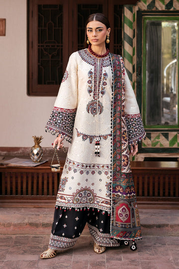 Jazmin Unstitched 3PC Embroidered Lawn Suit with Digital Printed Monark Dupatta