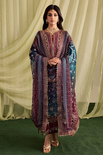 Nureh Unstitched 3PC Printed Lawn Suit with Chiffon Dupatta