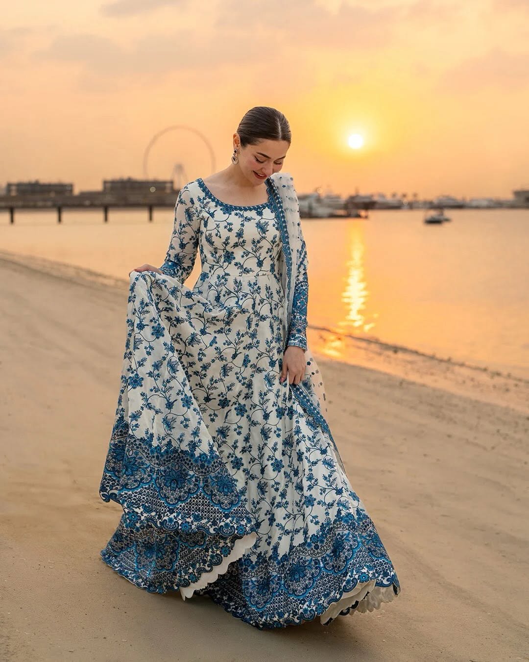 Faiza Saqlain Unstitched 3PC Printed Lawn Suit with Chiffon Dupatta