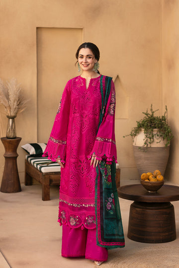 Saira Rizwan Stitched 3PC Embroidered Lawn Suit with Digital Printed Monark Dupatta