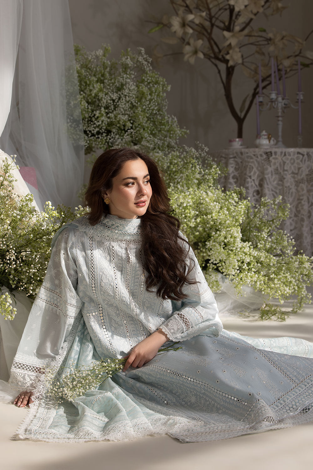 Sobia Nazir Stitched 3PC Embroidered Lawn Suit with Digital Printed Monark Dupatta