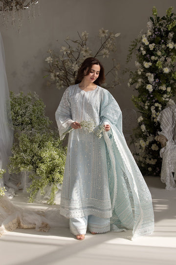 Sobia Nazir Stitched 3PC Embroidered Lawn Suit with Digital Printed Monark Dupatta